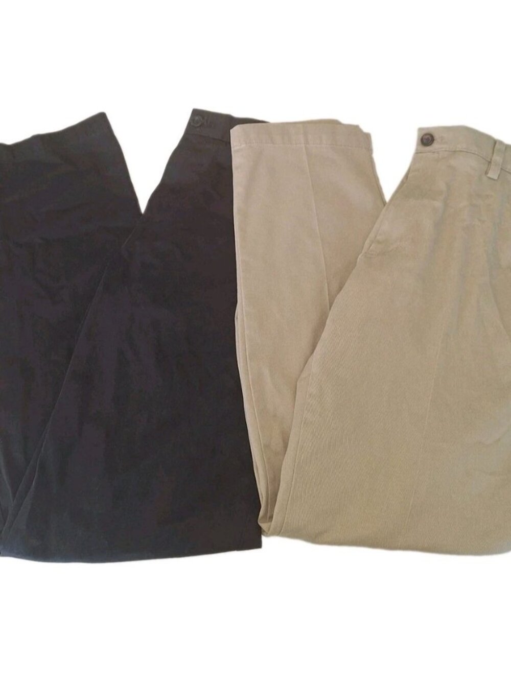 Dockers Mens Black And Beige Pants Lot Of 2 32x34